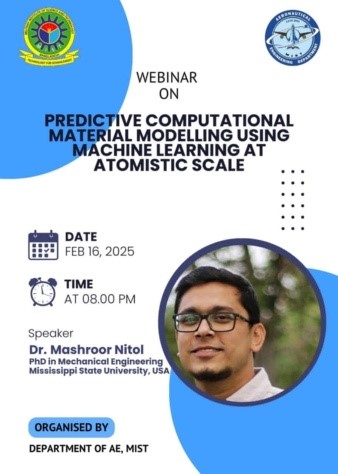 Webinar on Predictive Modelling using Machine Learning at Atomic Scale